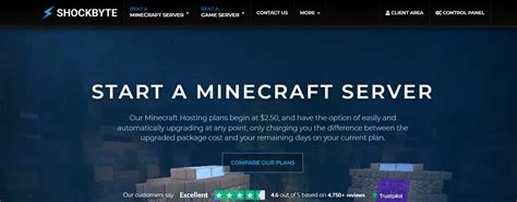 Shockbyte Minecraft Hosting .